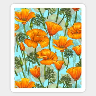 California poppies 4 Sticker